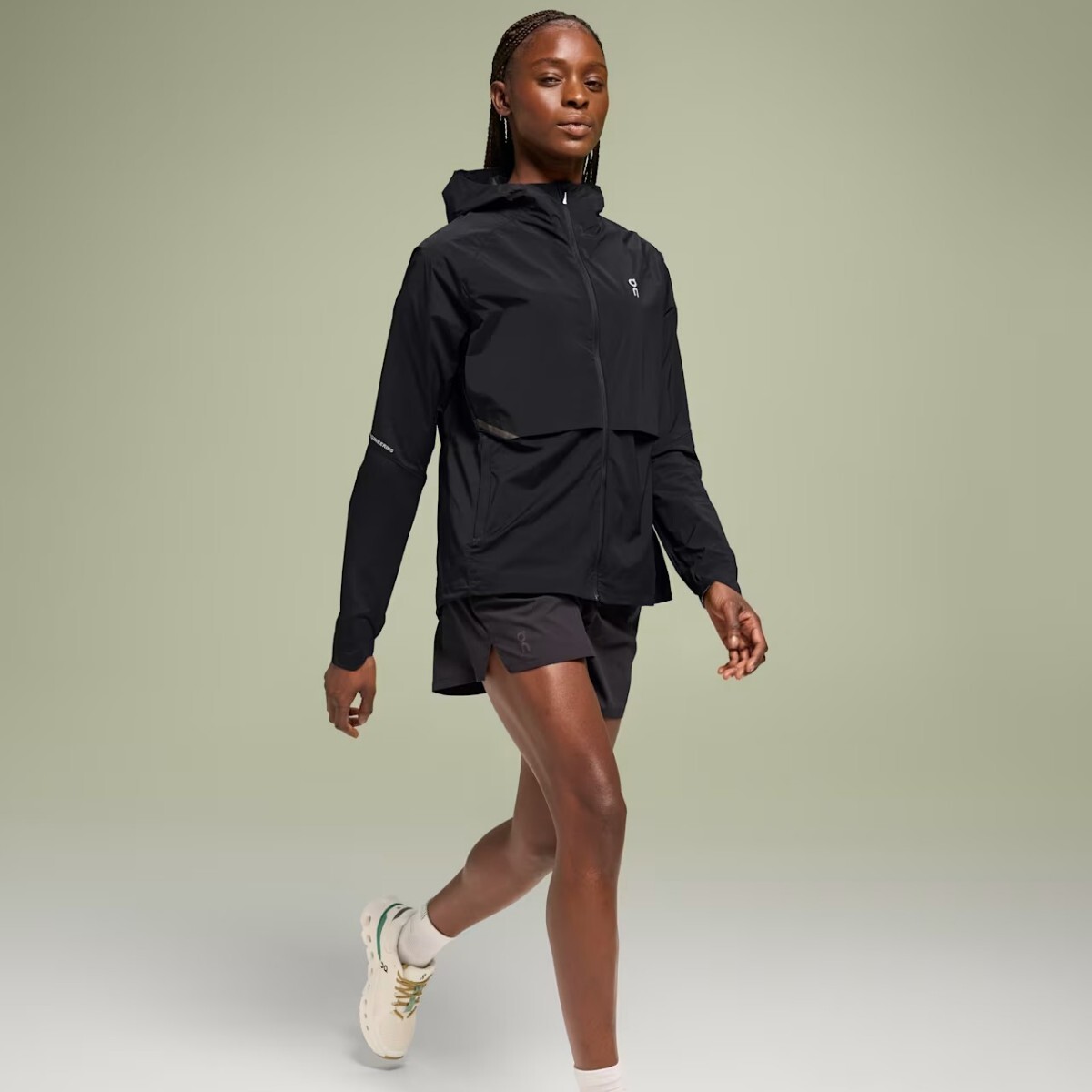 on コアジャケット Core Jacket ブラック レディース BLACK オン ランニング 104 10553 国内正規品 Sサイズ