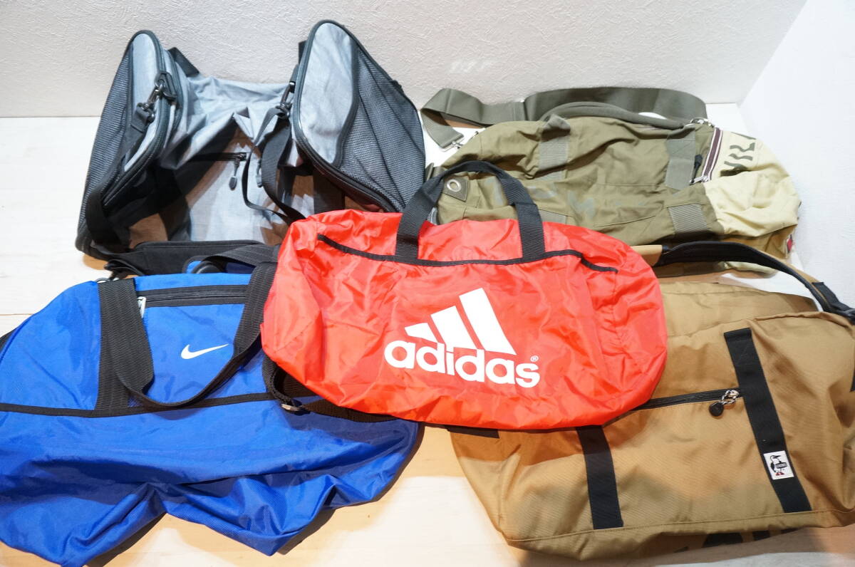 【Z322.O】5点 ダッフルバッグ ドラムバッグ CHUMS/TOMMY HILFIGER/ナイキ/アディダス/他 旅行 合宿 ハンド ショルダー バッグ 肩掛け 鞄 
