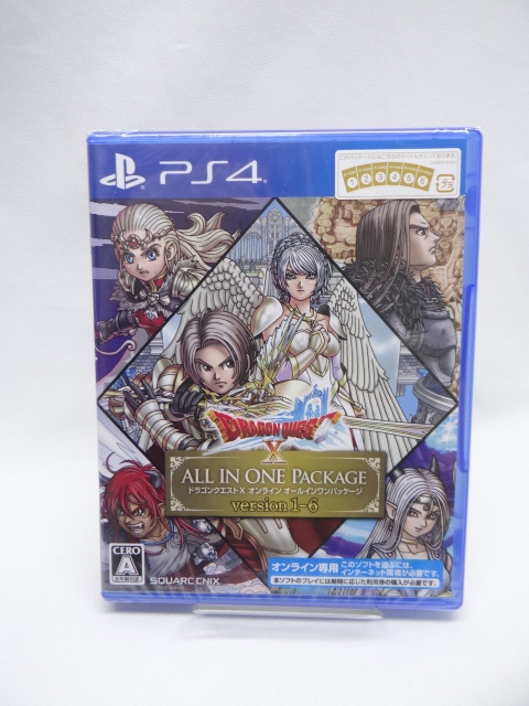 ☆7606　未開封品　ドラゴンクエストX　オンライン　オールインワンパッケージ　version 1-6 -PS4