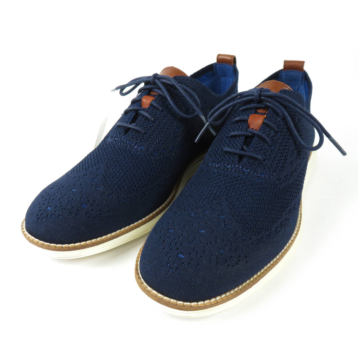 未使用訳あり COLE HAAN コールハーン オリジナルグランド ステッチライト ウィングチップ オックス ネイビー 8 1/2Mサイズ 約26.5cm
