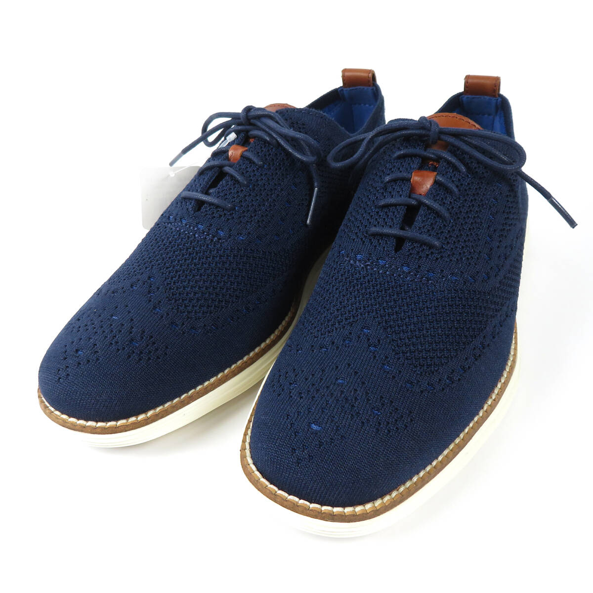 未使用保管品 COLE HAAN コールハーン オリジナルグランド ステッチライト ウィングチップ オックス ネイビー 9Mサイズ 約27.0cm
