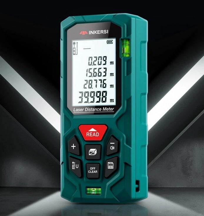 特価！KE40 レーザー距離計　40ｍ　誤差2mm！　新品・未使用！レーザー距離計測器　建設、大工、リフォーム工事、DIYに！簡易防水！