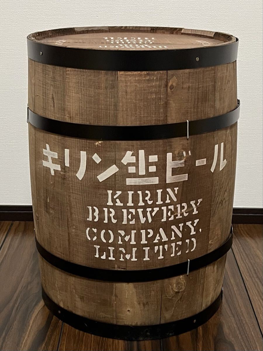 キリン　KIRIN キリン生ビール　ビール樽　木製樽　樽　ディスプレイ　インテリア　アンティーク