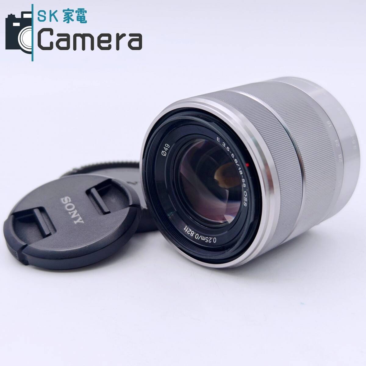 【中古】 SONY E 18-55ｍｍ F3.5-5.6 OSS SEL1855 ソニー キャップ付