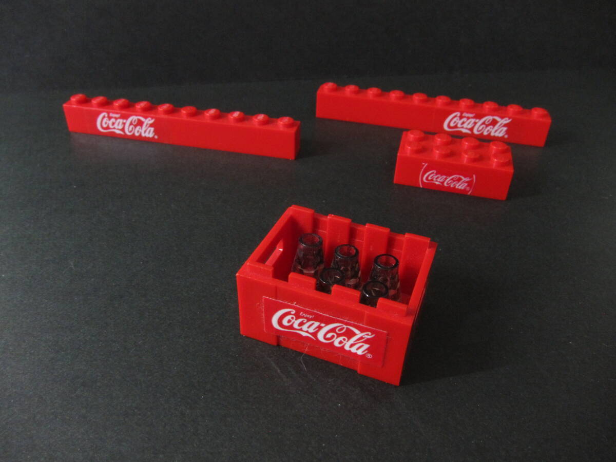 【パーツ-527】LEGO　パーツ　コカ・コーラ　ロゴ　パーツセット ◇#30150◇ボトル/コンテナ/看板◇Coca Cola◇コンテナ/箱◇レゴ