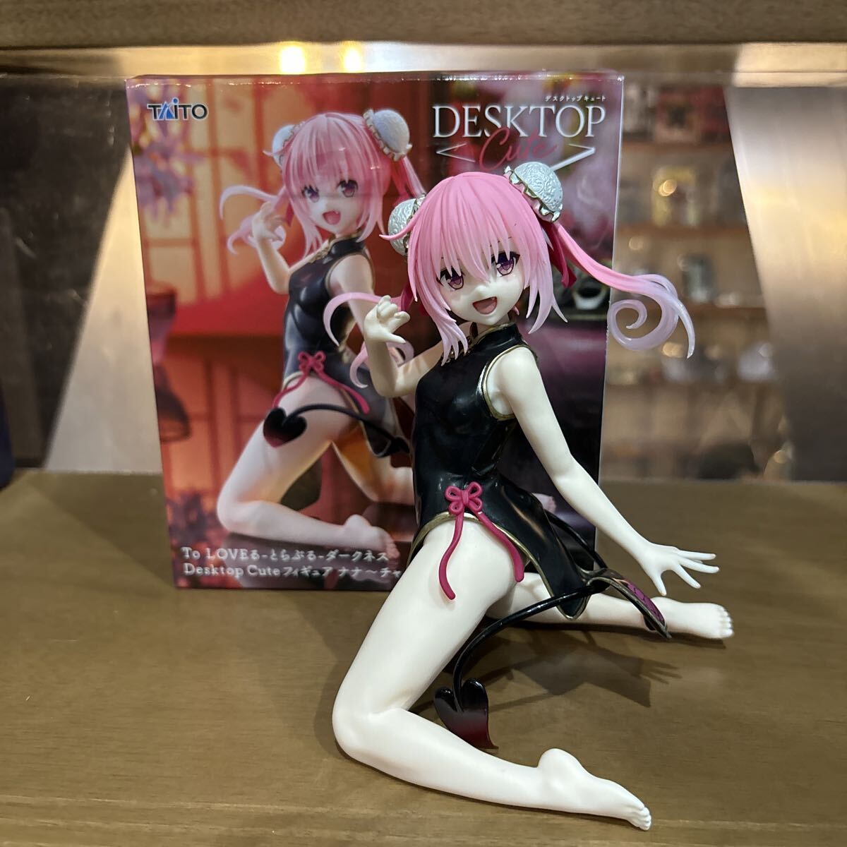 ◯開封品 タイトー Desktop Cute フィギュア To LOVEる とらぶる ダークネス ナナ チャイナドレスver. 箱付き 2A-278