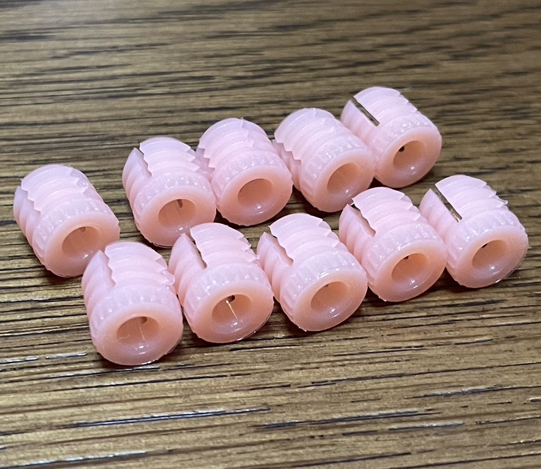 ビンディング　ネジ穴補修用　プラスチックインサート　10個　追加可能 【auction by polvere_di_neve】 アンカー
