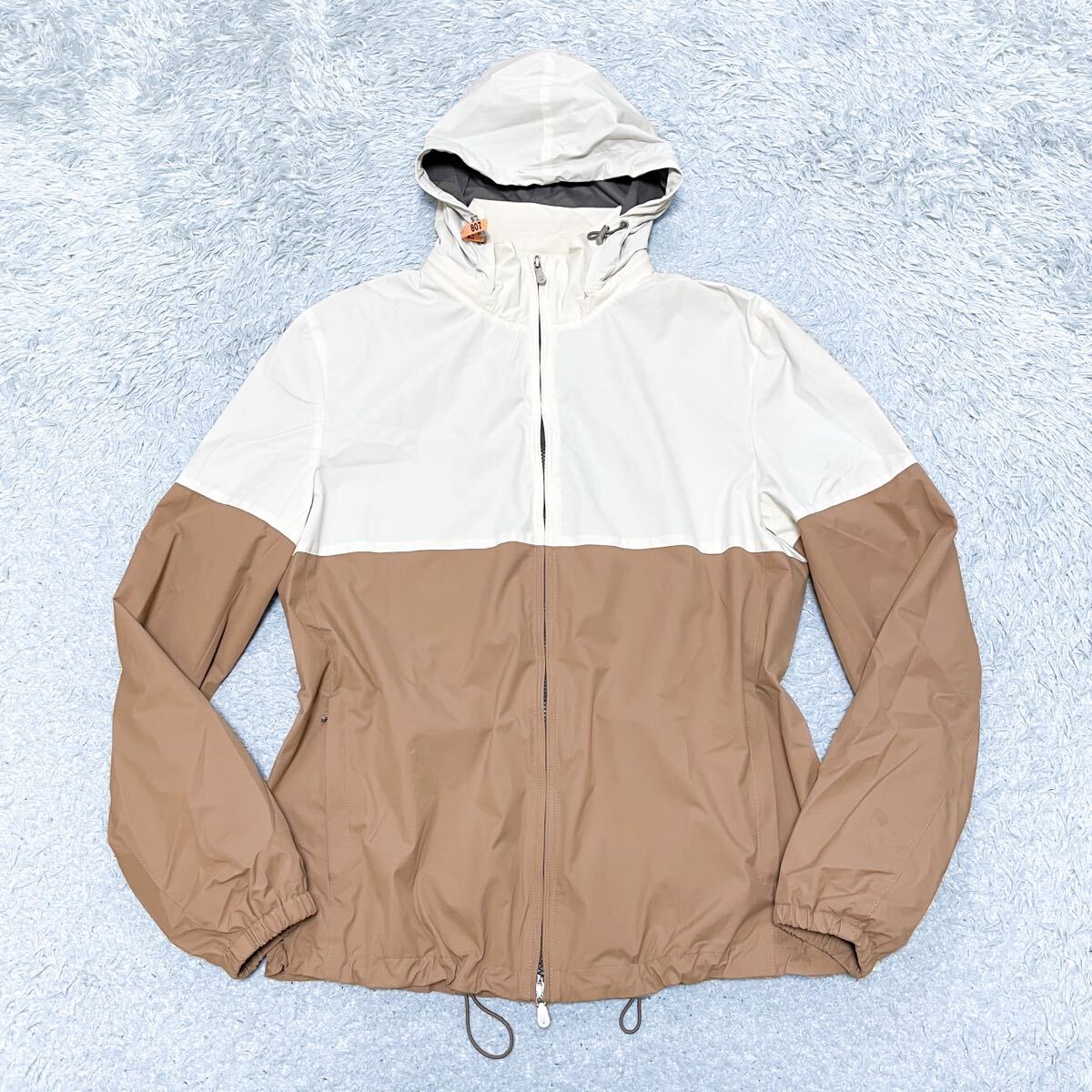 ブルネロクチネリ BRUNELLO CUCINELLI ナイロンジャケット ジップアップブルゾン ライトアウター バイカラー 48 L〜XL 相当メンズ