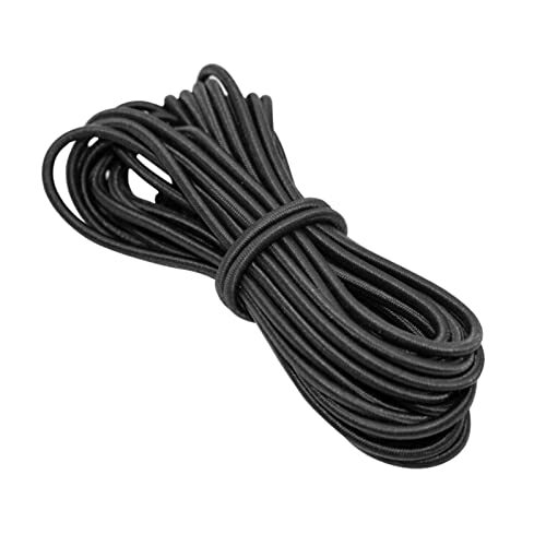 3mm ブラック YFFSFDC パラコード ショック 弾力線 ゴム紐 アウトドア用ゴムロープ 幅3mm 長10m 超強力 軽量 