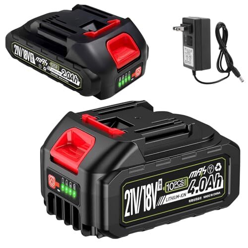 mAh 21V/18V マキタ 互換 バッテリー 2個セット 4.0Ah 2.0Ah 大容量 充電式 18V マキタ電動工具用 リ