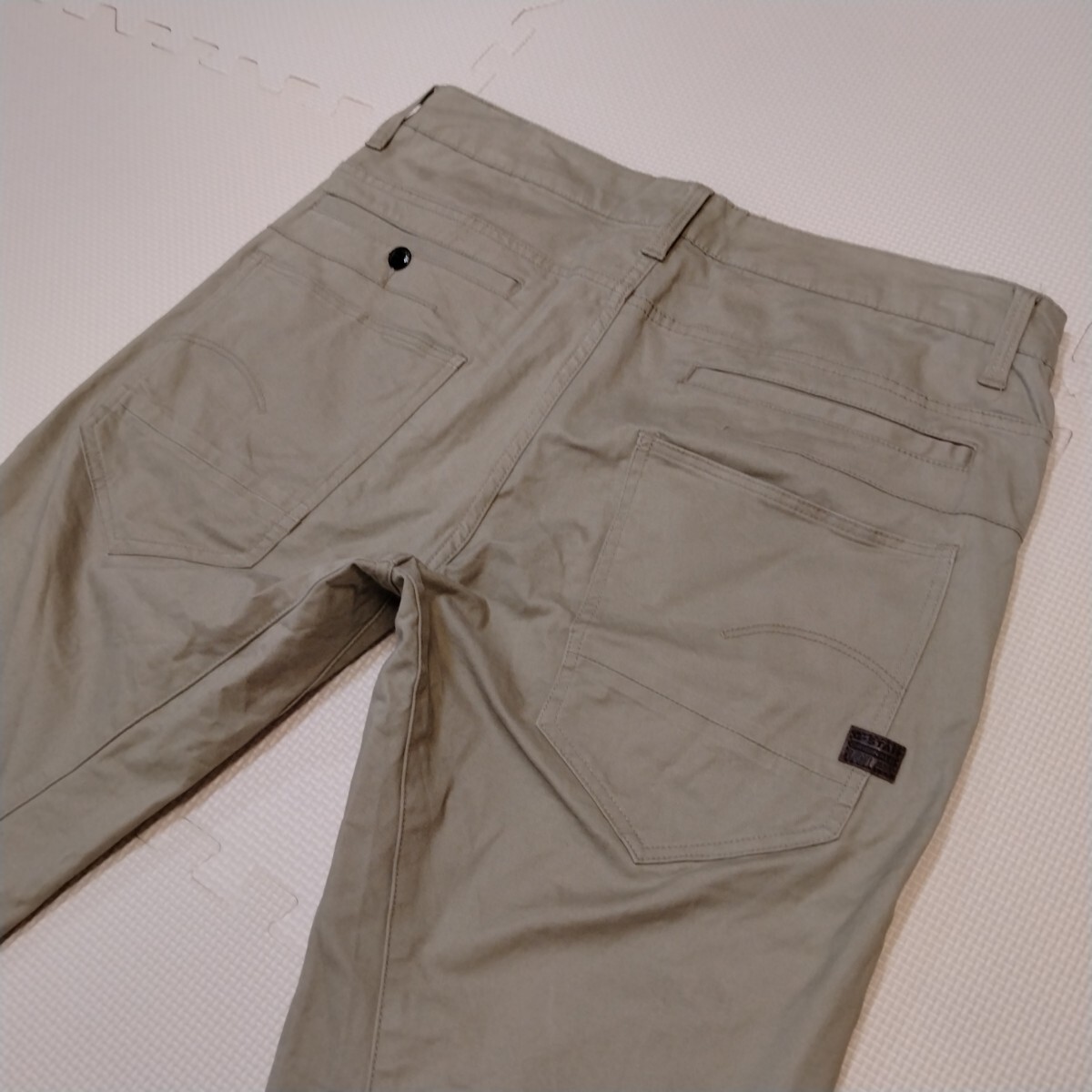 G-STAR RAW D-STAQ 3D STRAIGHT TAPERED チノパン ストレッチ ジースター ジースターロウ ジースターロゥ ベージュ 34