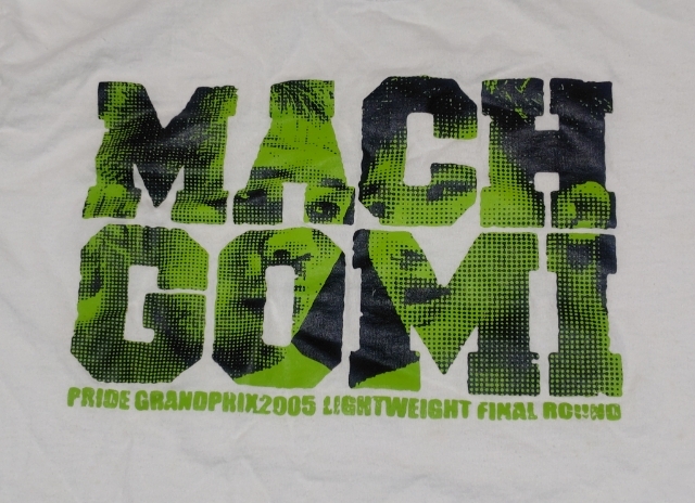 2005 PRIDE ライト級グランプリ決勝 五味ｘマッハ Tシャツ 中古 サイズM プライド MMA UFC RIZIN 修斗 総合格闘技