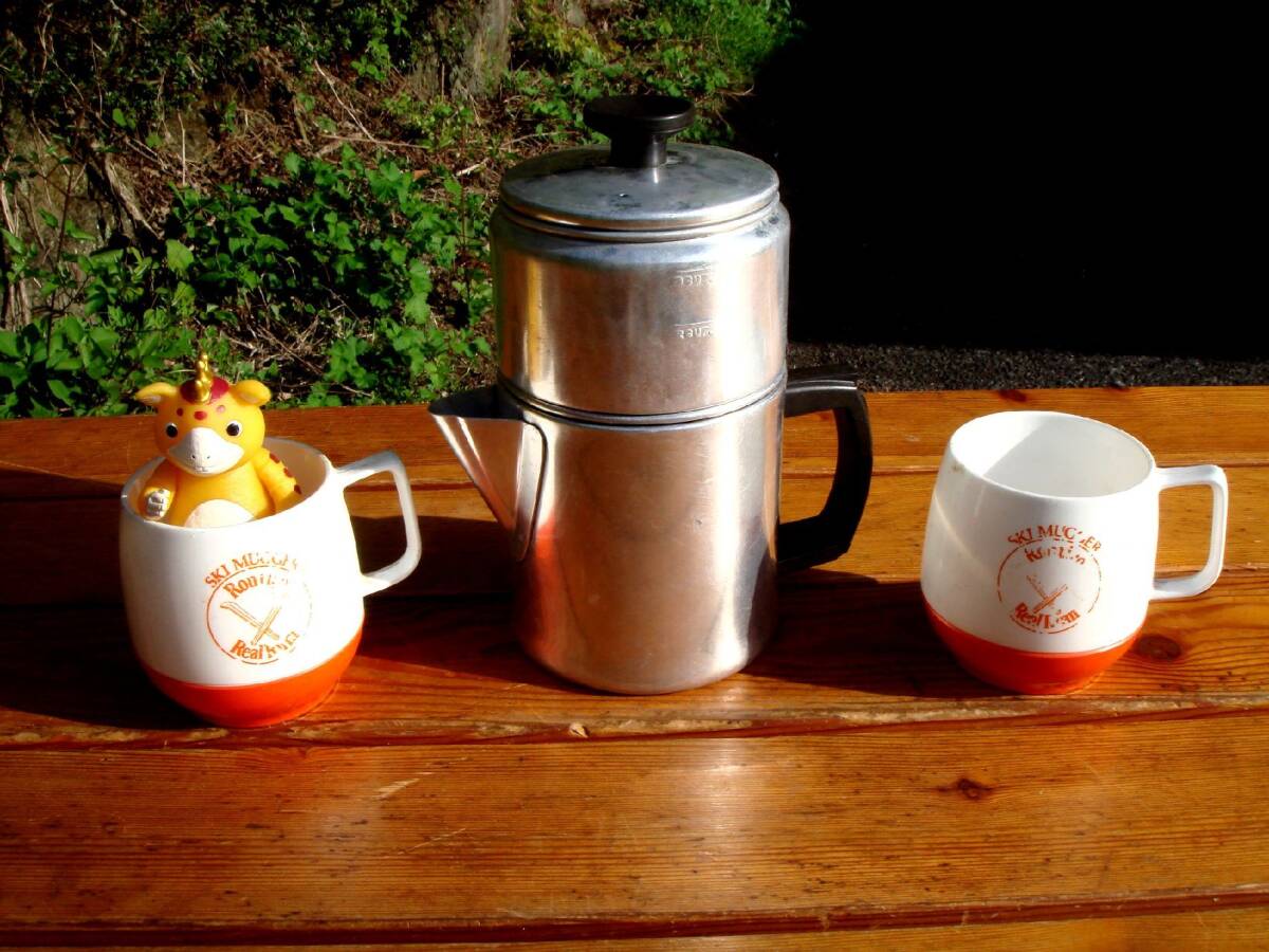入手困難★実用Vintage【Enterprise Aluminium】お宝★DRIP COFFEE MAKER 2cup★稀少Made in U.S.A.♪