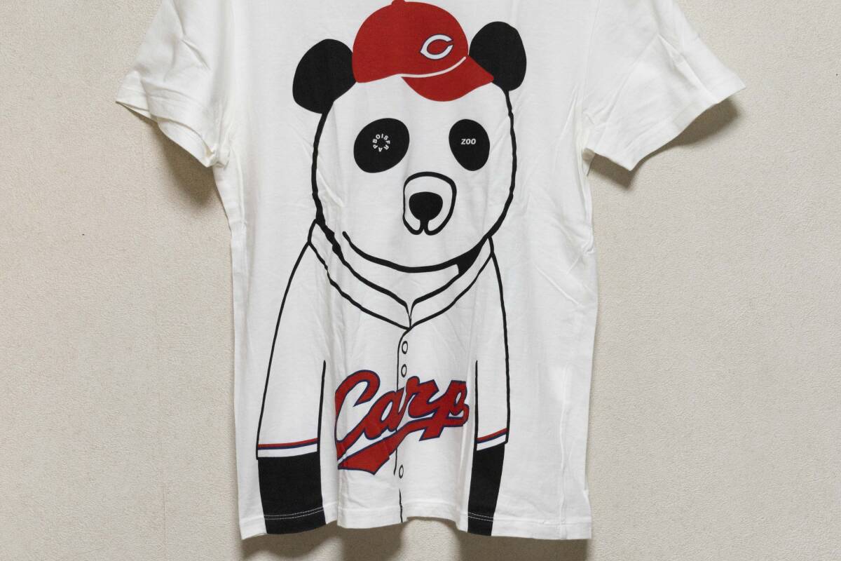 ☆FRAPBOIS ZOO×広島東洋カープ/パンダカープTシャツ/2/ホワイト/襟脇染みそれなり使用感有☆
