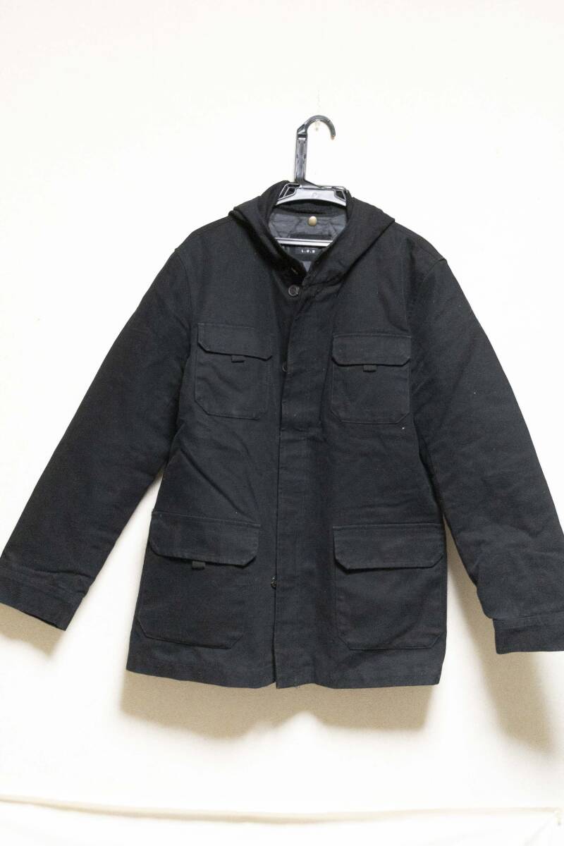 ☆L.D.B/キルティングインナー付カバーオール/Size:36/ブラック/インナーキルティング毛玉有それなり使用感現状品/ワンオーナー製☆