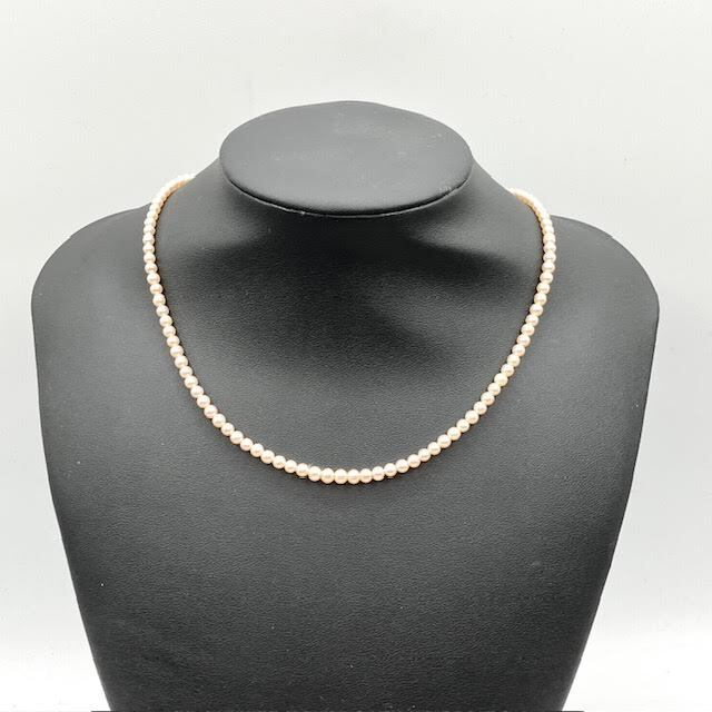 A14　田崎真珠　パールネックレス　留め具K18