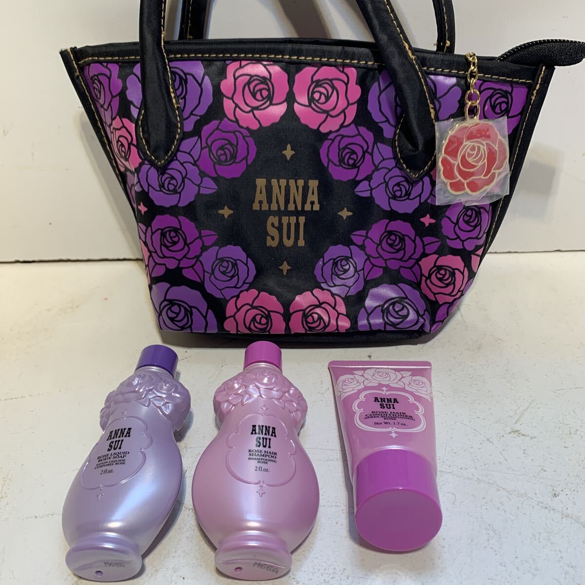 ANNA SUI アナスイ ローズ ヘアシャンプー コンディショナー ボディシャンプー ミニトート まとめ