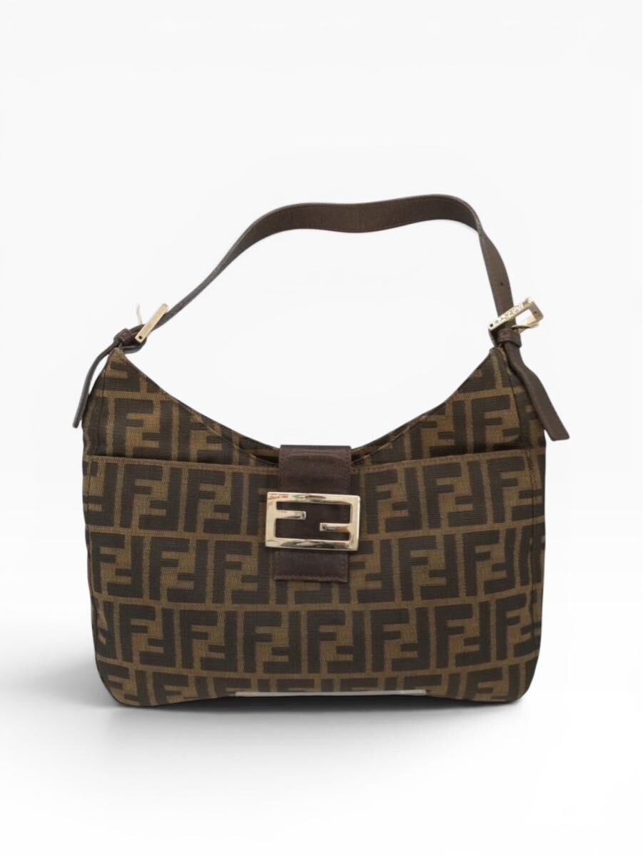 FENDI フェンディ マンマバケット ハンドバッグ ショルダーバッグ ズッカ柄 キャンバス