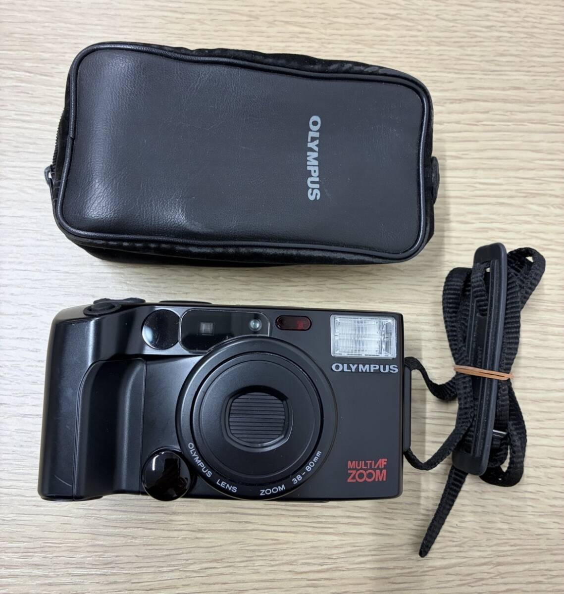 2241★オリンパス フィルムカメラ IZM200 動作未確認 ジャンク 保管ケース付 OLYMPUS IZM200 マルチAFフィルムカメラ 中古経年保管現状品