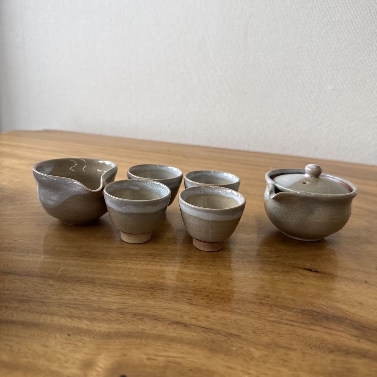 急須 茶器セット 萩焼 萩指月 刻印 茶器 湯呑 和食器 茶道具 陶器 湯呑み アンティーク まとめ売り コップ 