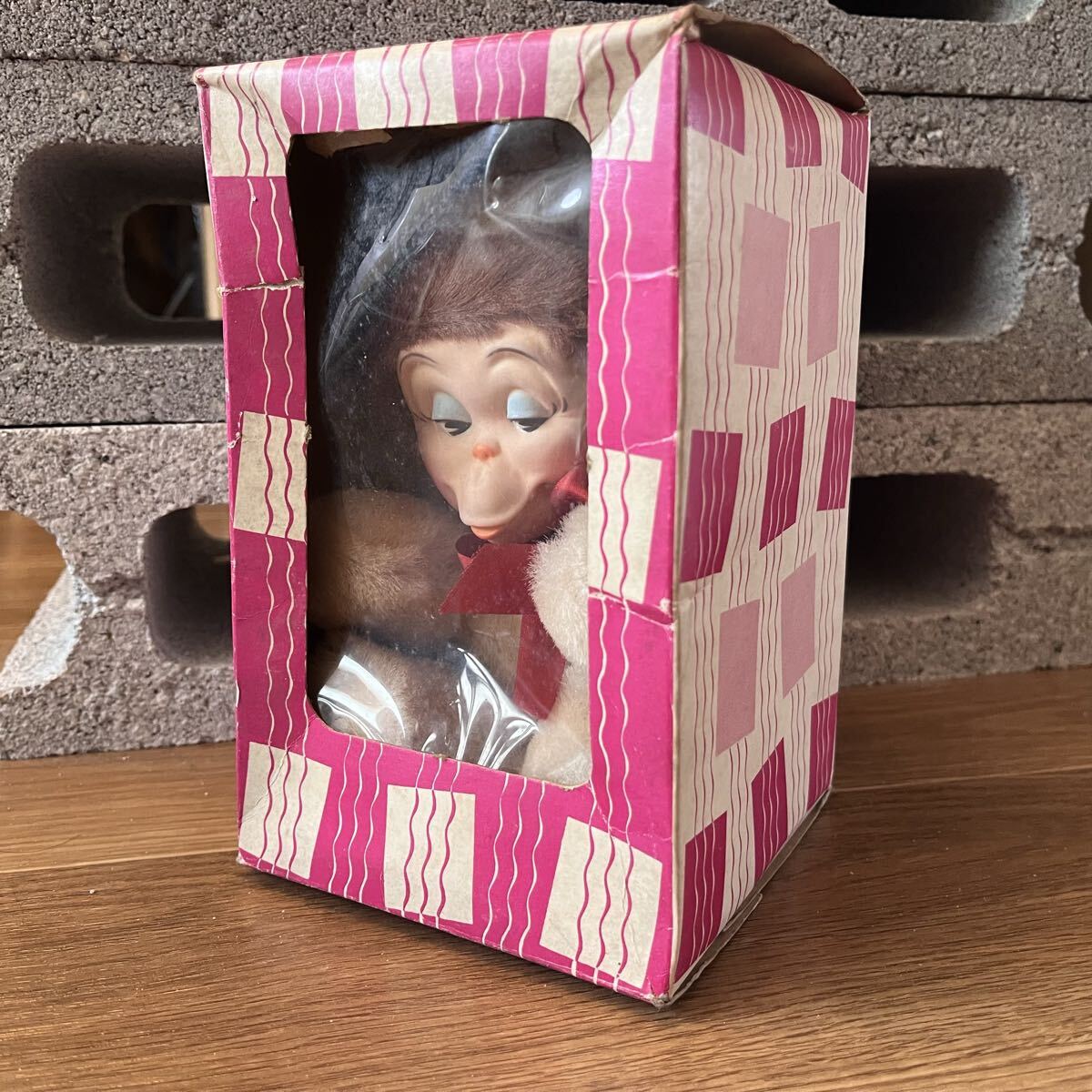 vintage knickerbocker bear co.　ニッカーボッカー社製　ラバーフェイスドール　モンキー サル ぬいぐるみ アンティーク レトロ 