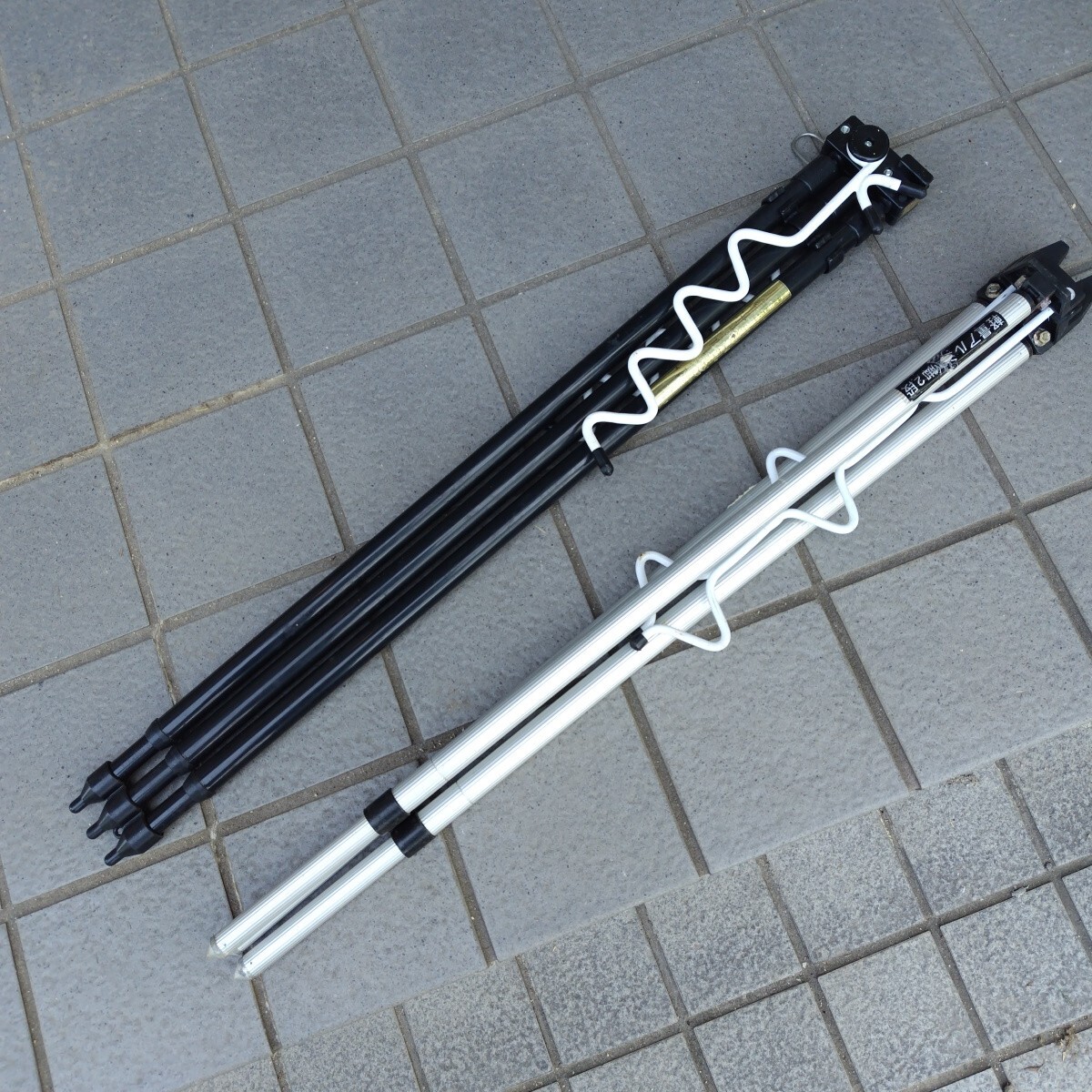 サーフ三脚　2個　2段式 具第一精工　アルミ三脚(中古)