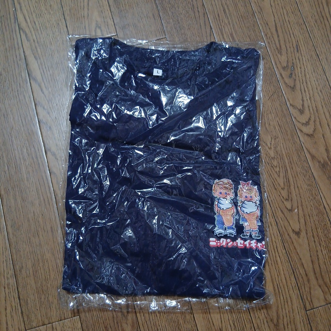 未使用★　非売品★　ニックン&セイチャン ソフトクリーム　Tシャツ　　L