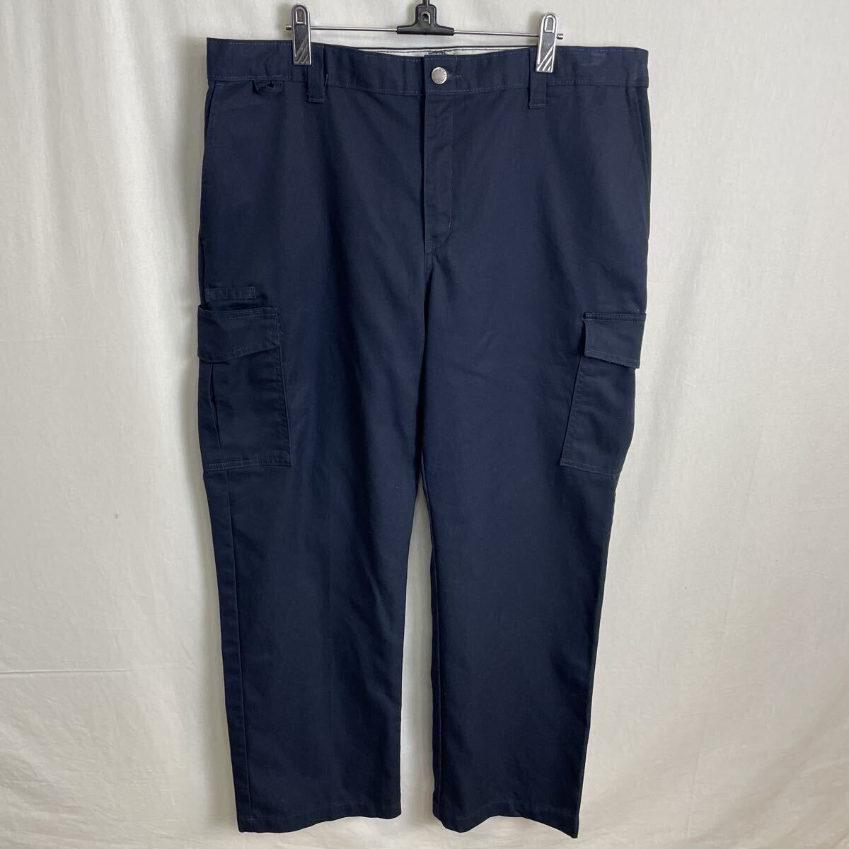 ディッキーズ　カーゴパンツ 古着　36×32 ネイビー　WORK WEAR