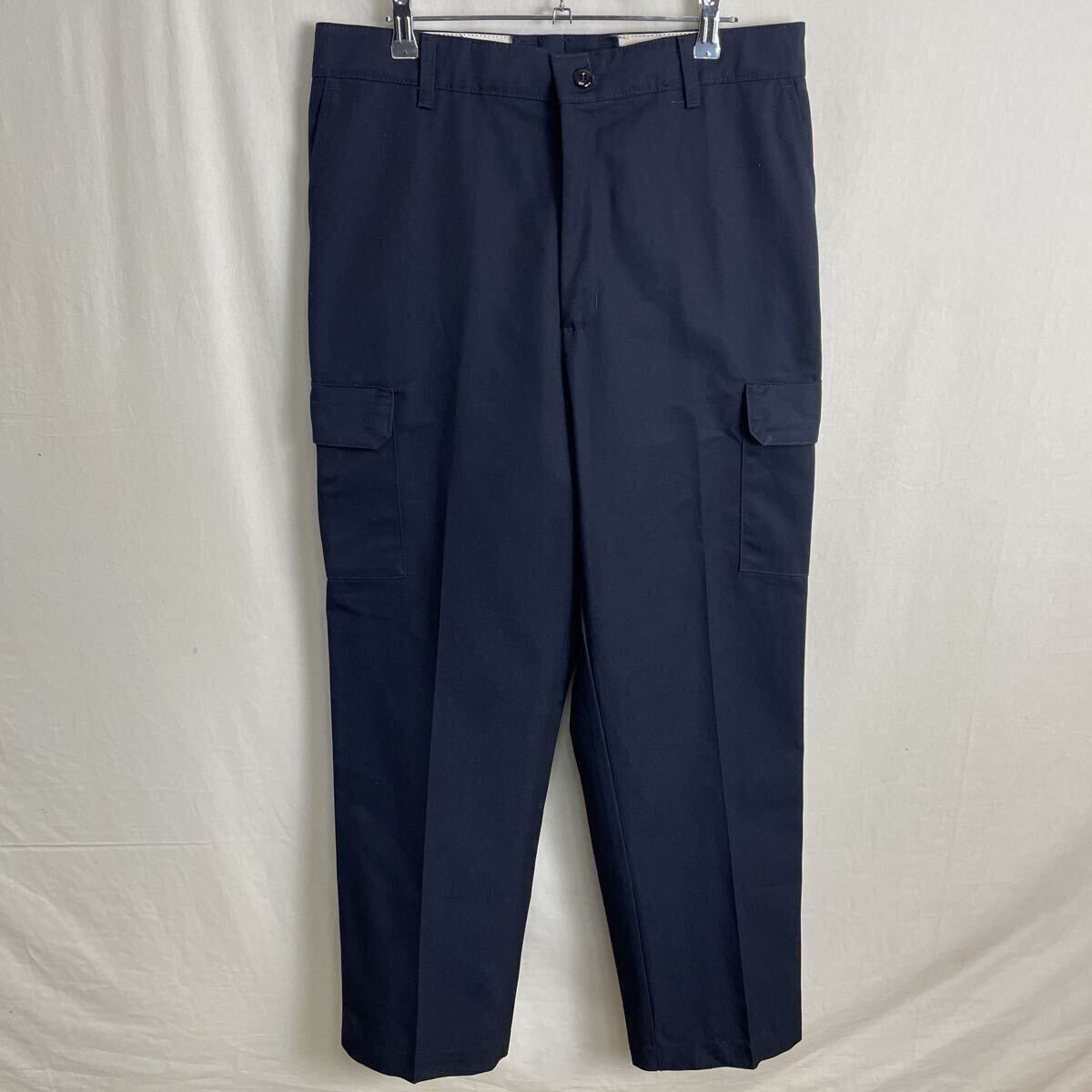 レッドキャップ　カーゴパンツ　古着　34×32 ネイビー　WORK WEAR