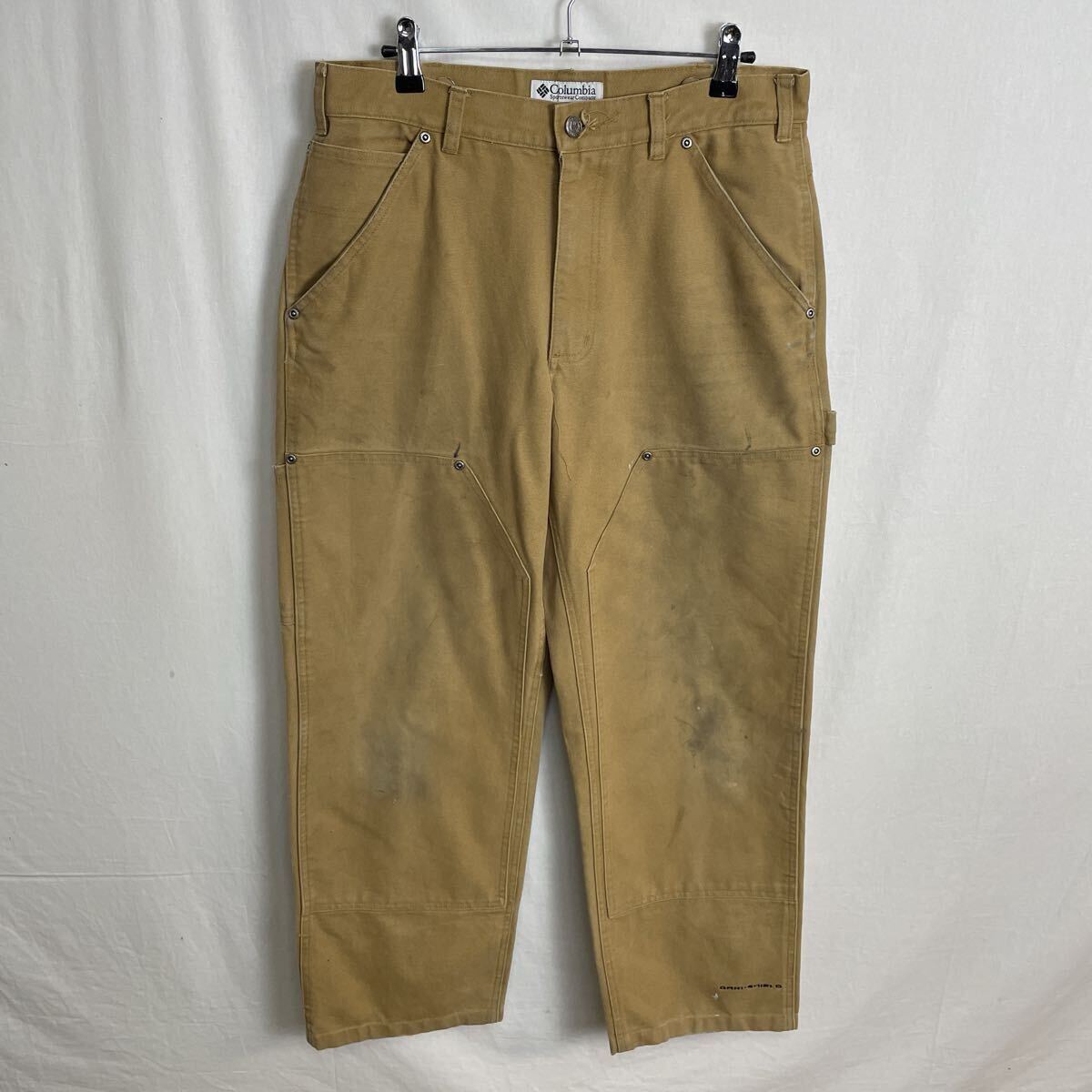 コロンビア　ダブルニー　ダックペインターパンツ　古着　32インチ　WORK WEAR