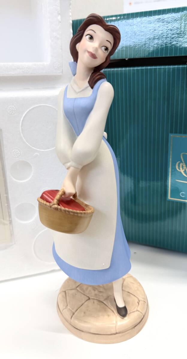 1円スタート!!ディズニー WDCC クラシックコレクション 美女と野獣 ベル フィギュア 証明書・箱 塗装劣化あり 現状品 ◆5-24