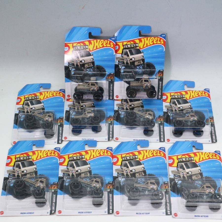 【10個セット】ホットウィール ベーシックカー マツダ オートザム ミニカー ブラウン Hot Wheels まとめ売り◆401f26