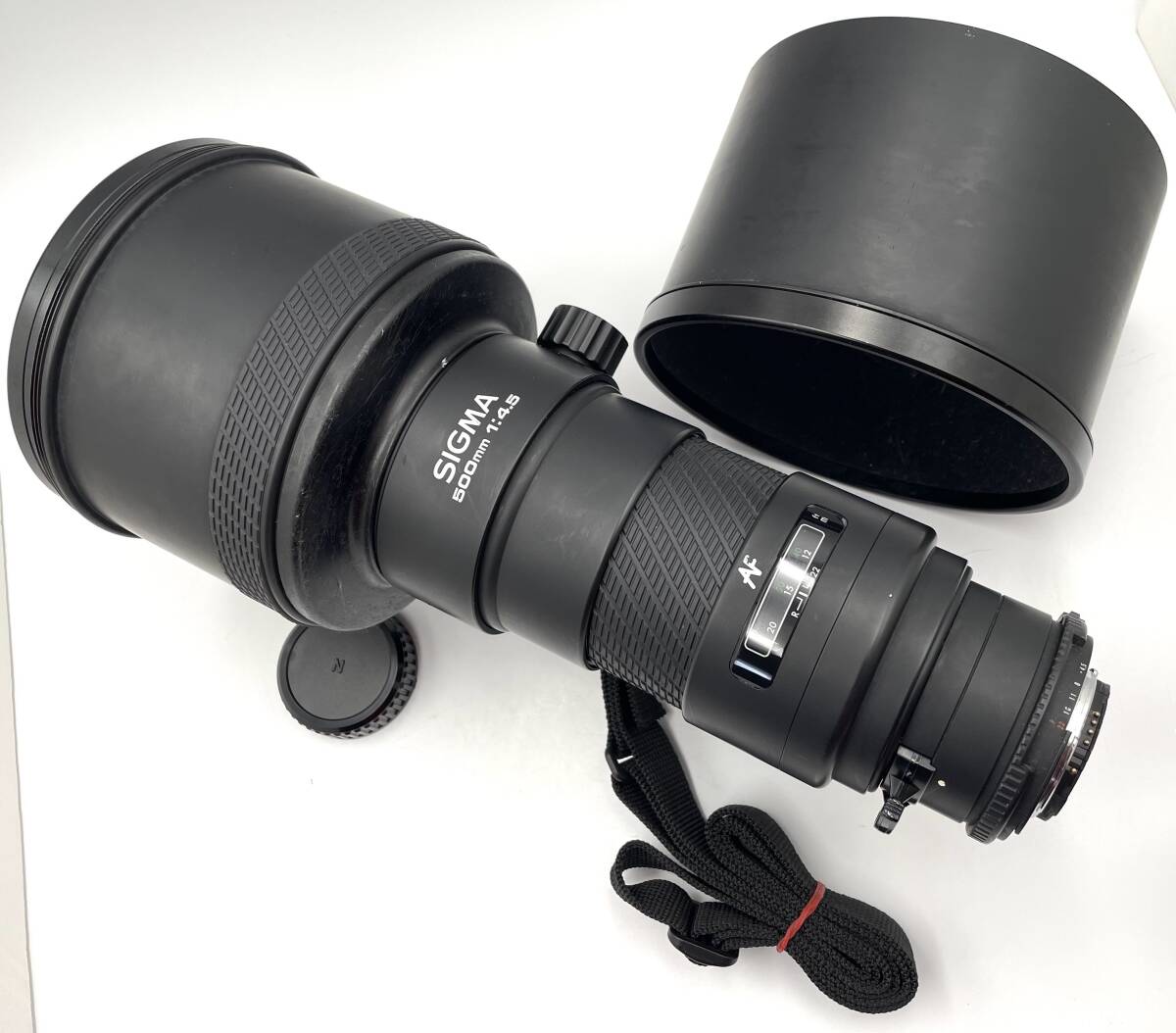 Nikon 用 レンズ　SIGMA　AF　APO　 500mm　1:4.5　 　レンズフード　付　ニコン nikon 用　　シグマ　sigma 500 4.5 af