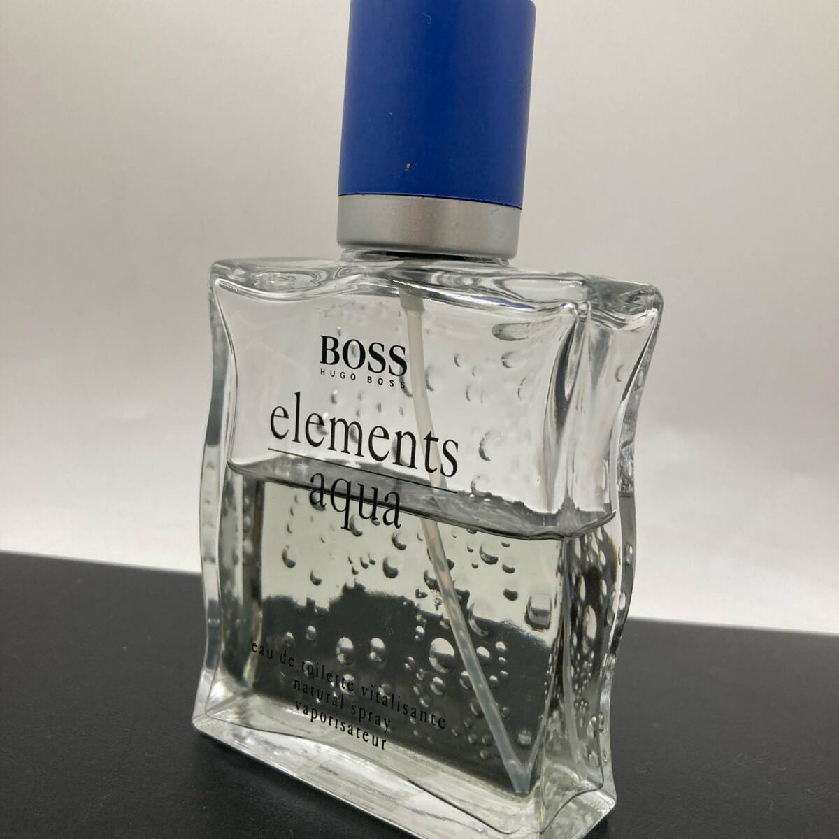 HUGO BOSS ELEMETS AQUA EDT 100ml 香水 瓶欠けあり 中古 現状品 / ヒューゴボス エレメンツ アクア オードトワレ
