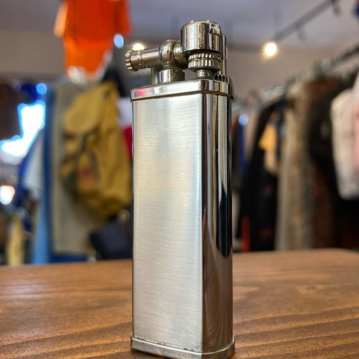 MP401) 坪田パール ガスライター BOLBO 火花確認済み 昭和レトロ ハンマータイプ シルバーカラー 現状品