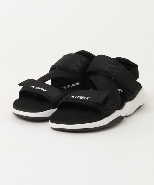 1・スピード発送 新品未使用 adidas(アディダス) TERREX SUMRA SANDALS クッション性 テレックス サンダル JI2086(Black/White)２７．５CM