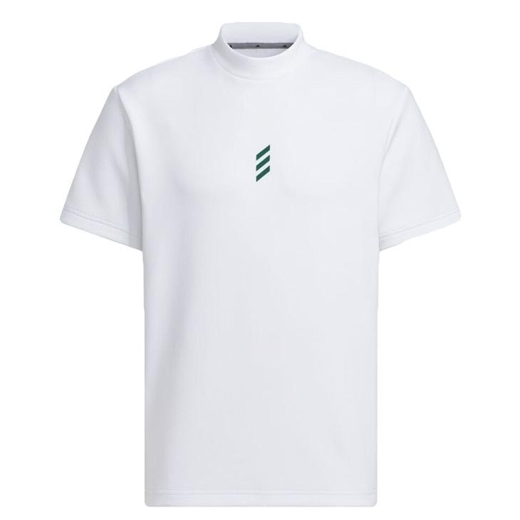 1・スピード発送 新品未使用 adidas Golf(アディダスゴルフ)春夏 AEROREADY高機能 吸汗速乾 体温調節モックネックシャツ KSL87(WHITE)Ｌ