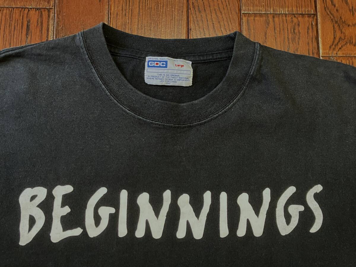 GOING STEADY ゴーイングステディ BEGINNINGS ビギニングス Tシャツ L 黒 ブラック ゴイステ パンク ロック バンド GDCタグ