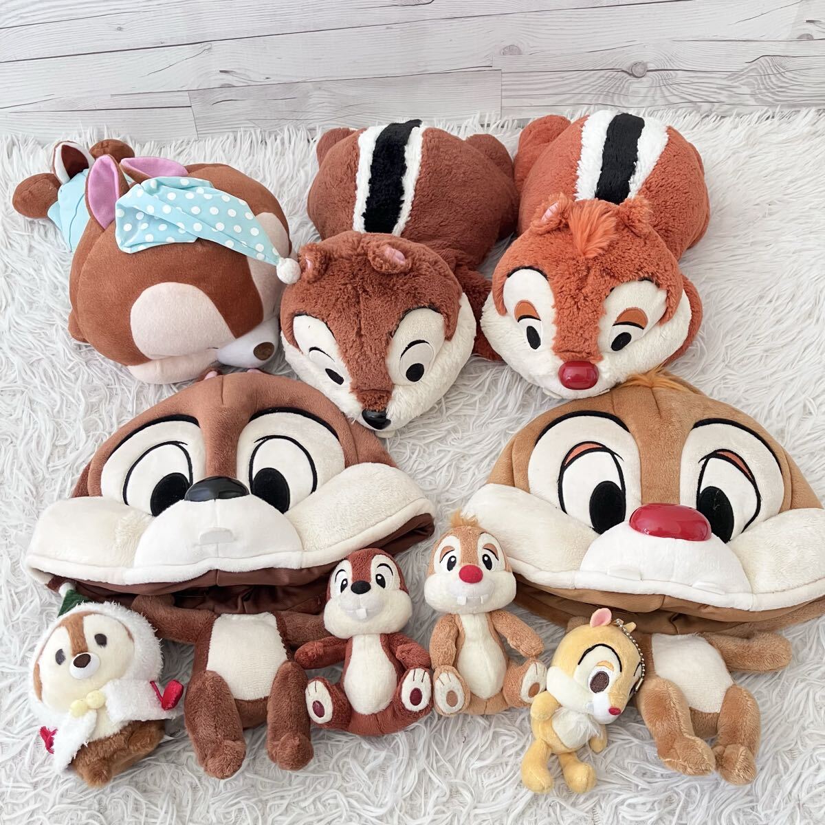 ディズニー チップとデール 東京ディズニーリゾート限定多数 チップとデール チップ　ファンキャップ　５８cm 7点セット 7