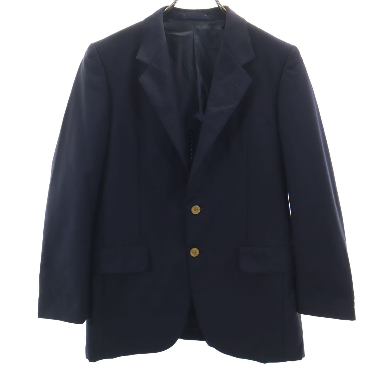 Aquascutum アクアスキュータム 日本製 テーラードジャケット YA5 ネイビー メンズ