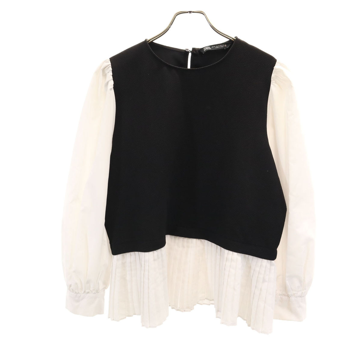 ZARA ザラ 長袖 ブラウス M ブラック レディース
