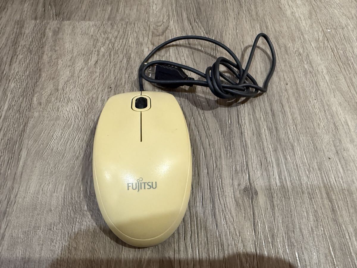 有線マウス USB接続 FUJITSU 光学式 富士通 USB光学式マウス