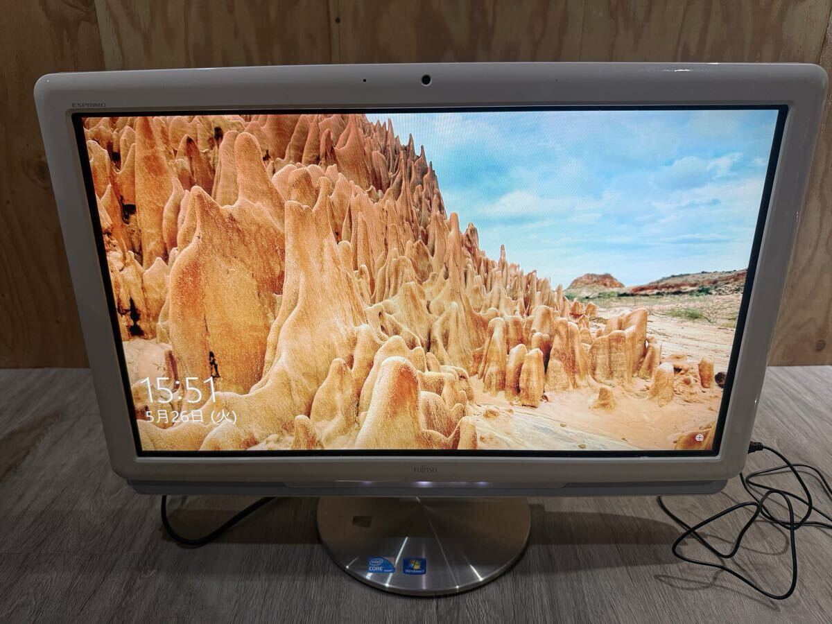 FUJITSU ESPRIMO FH700/3AT FMVF703ATW 富士通 デスクトップPC 一体型 通電確認済み