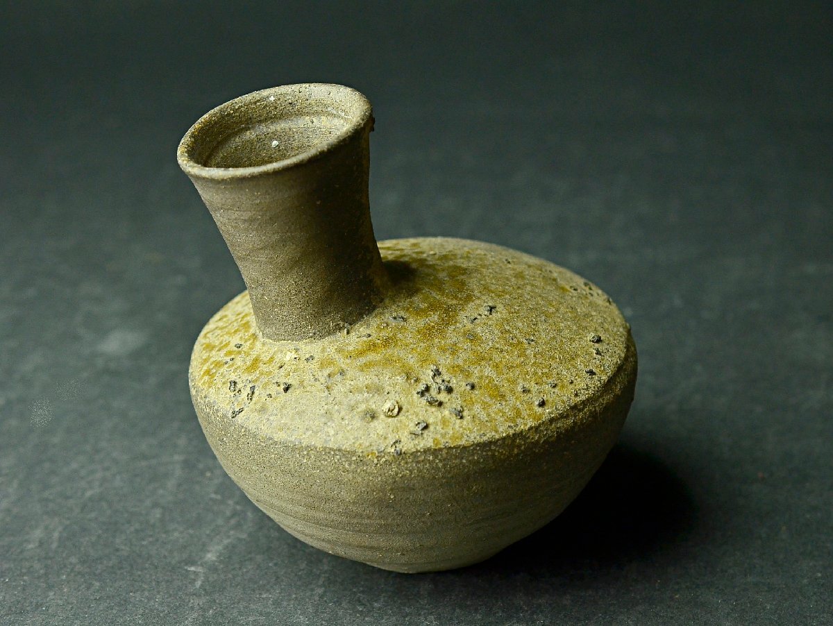 古墳時代 須恵器灰釉平瓶 ★【YB】日本古美術茶道具古玩骨董26Y461