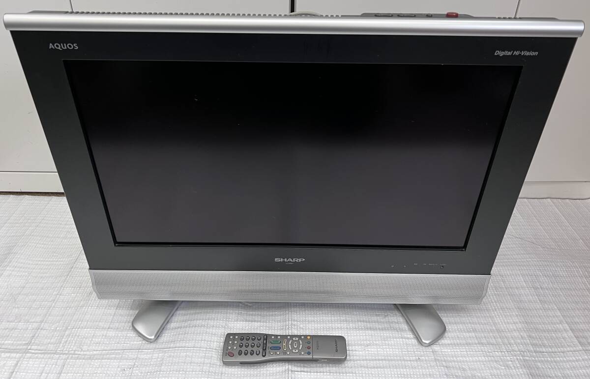 ij2223A シャープ 26インチ 液晶カラーテレビ AQUOS LC-26BD1 アクオス 2006年製 リモコン付 通電確認済 動作未確認