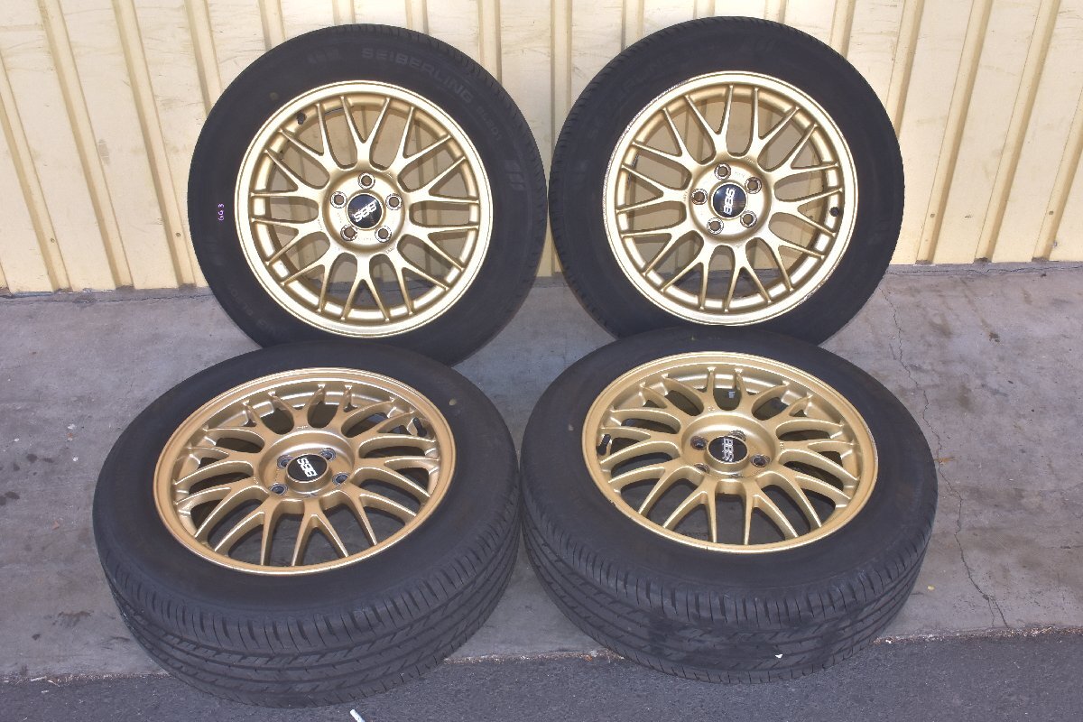 ▲代引き不可 スバル 純正 STI BBS RG362 16インチ 5H-100 6.5J +48 4本　*1F
