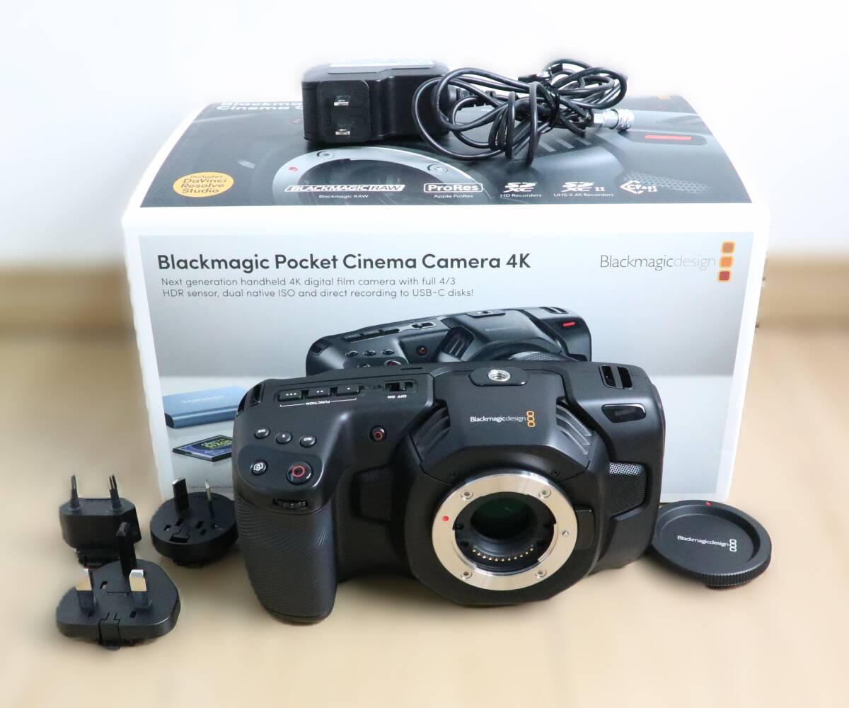 ★美品★ブラックマジックデザイン BlackmagicDesign Blackmagic Pocket Cinema Camera 4K マイクロフォーサーズマウント★　W0560＃4896