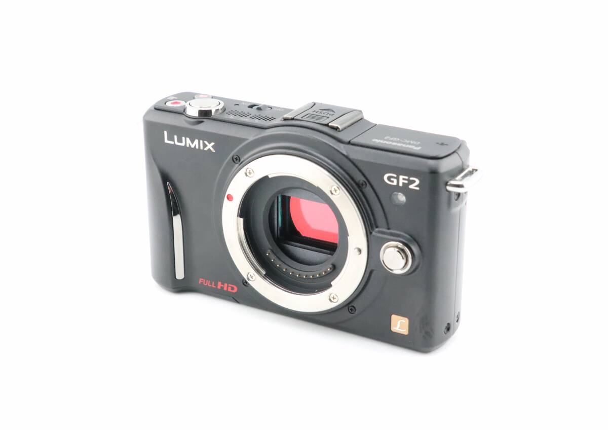 ★美品★ショット数472回★パナソニック PANASONIC LUMIX DMC-GF2 ボディブラック★　W0544＃4974