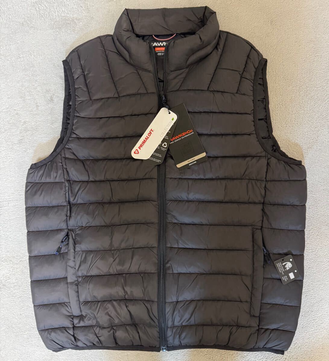 新品！アメリカブランドHAWKE&Coホーク&カンパニーEmpireプリマロフト ベストMカーボンprimaloft