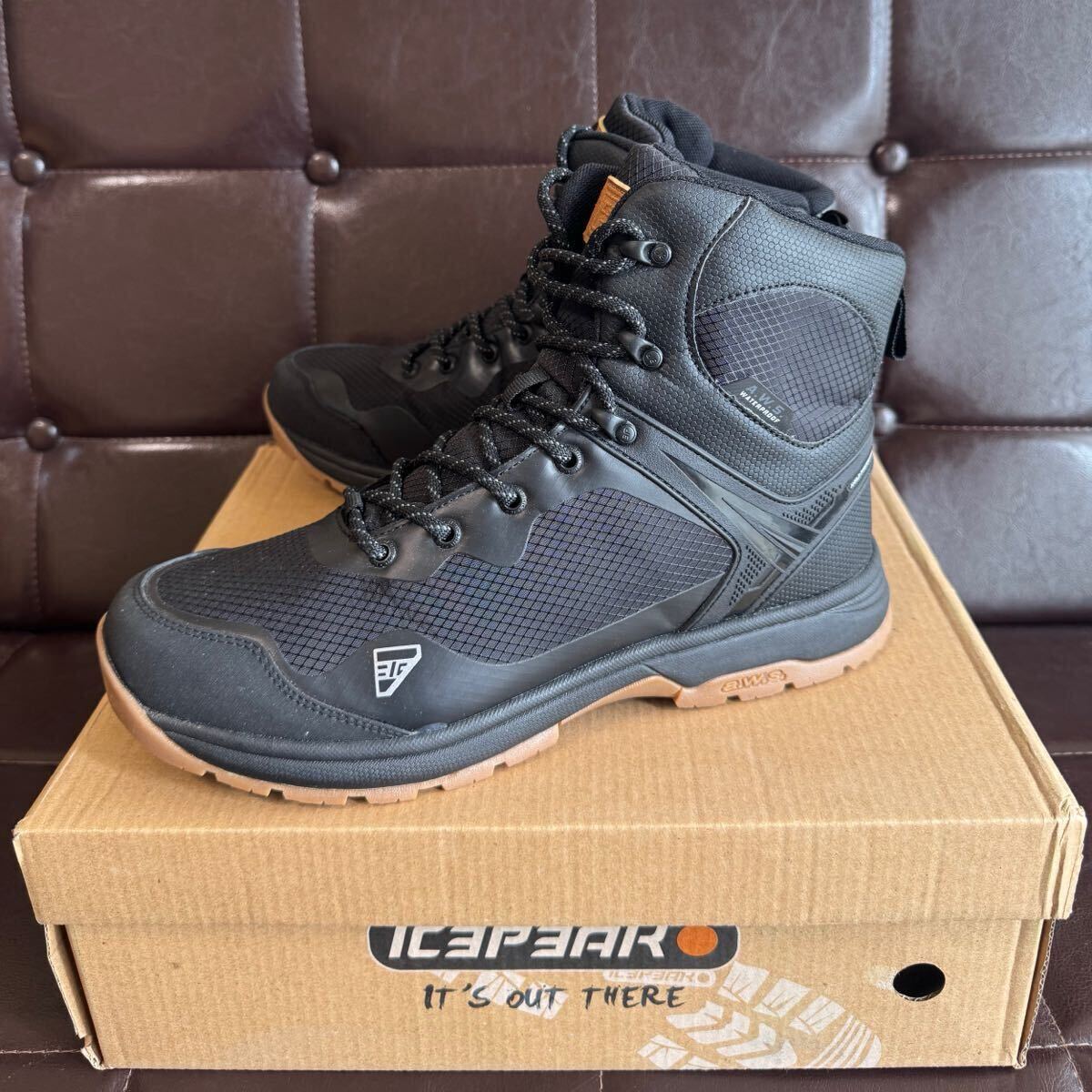 新品！フィンランドブランドICEPEAK（アイスピーク）AUSTIN防水トレッキングシューズ26cmブラックAWS防水AWS360°GRIPソール